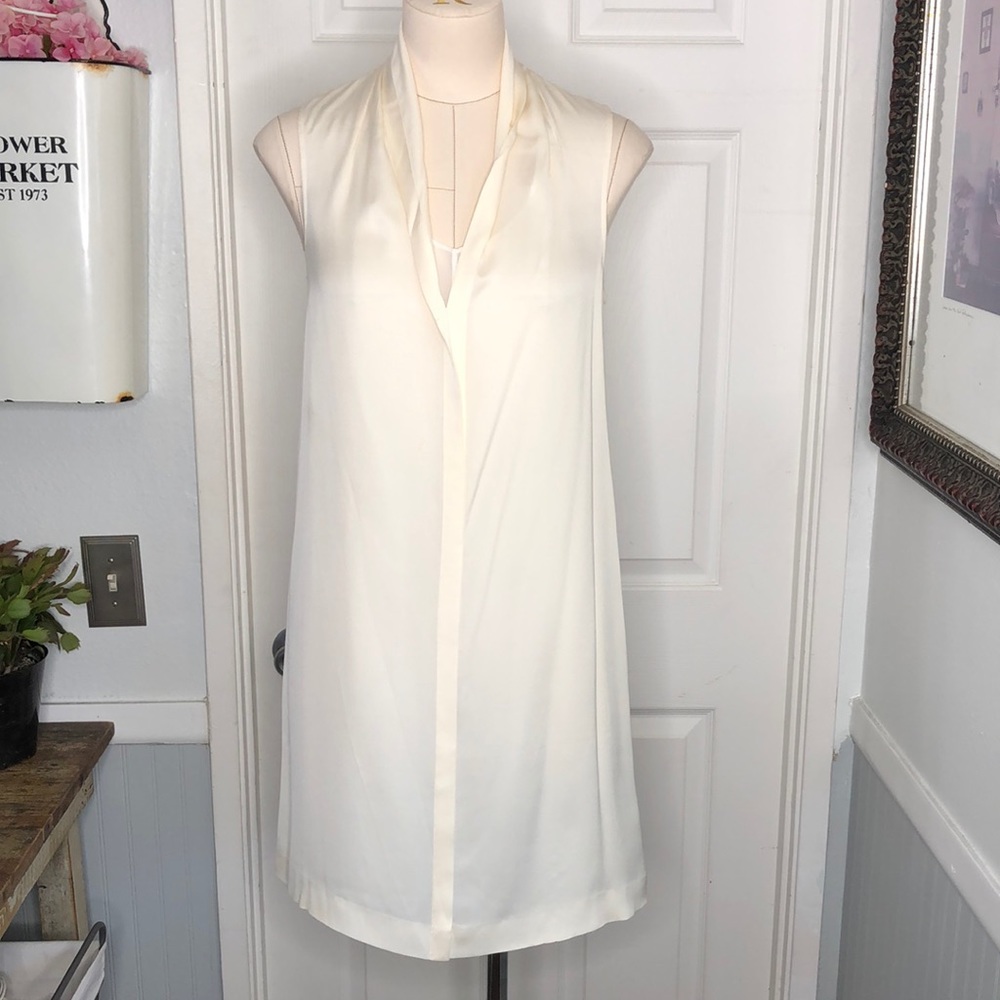 Theory silk sleeveless sheath dress